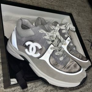 Chanel Low Top reflective sneakers
